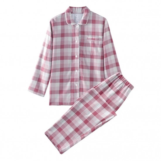 Neat Flannel Homewear in Neutral