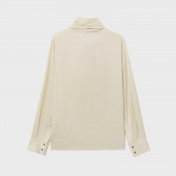Casual Silk Shirt in Neutral