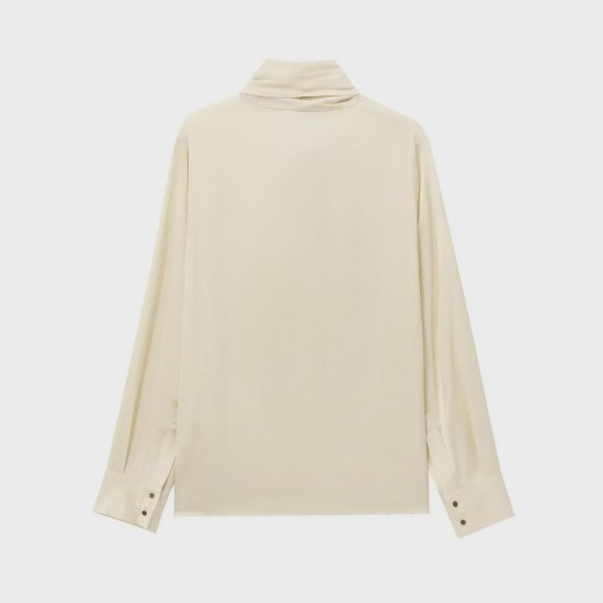 Casual Silk Shirt in Neutral