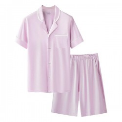 Polished Cotton Homewear Set in Neutral